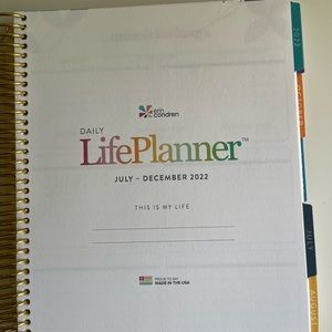 Erin Condren 7 x 9 Daily Duo for July 2022-December 2022